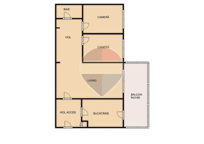 Apartament cu 3 camere semidecomandat, mobilat în Mănăștur