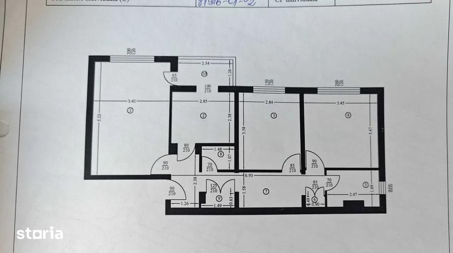 Apartament 3 camere Popa Sapca, decomandat, etaj 1 - 2