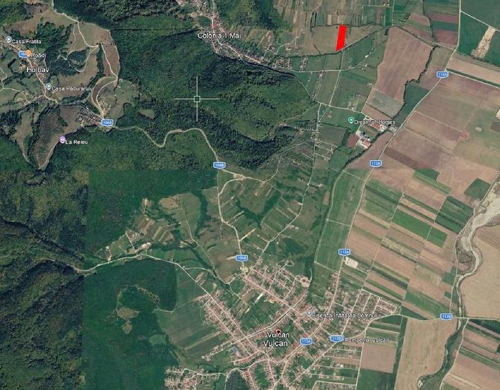 Teren de 10900 mp, în Vulcan