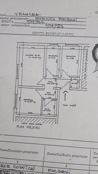 Apartament cu 3 camere decomandat în Central