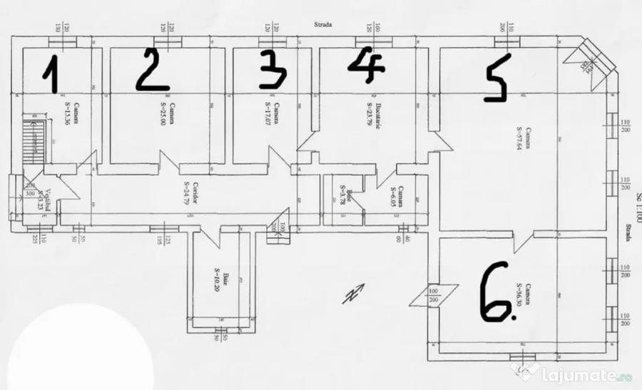 Casă cu 6 camere cu Teren 1400 Mp în Checea