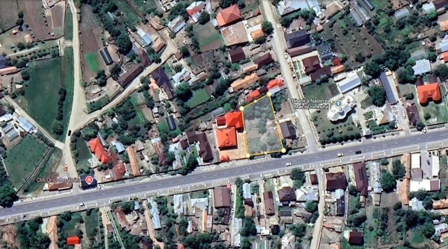 Teren de 1200 mp, în Plosca