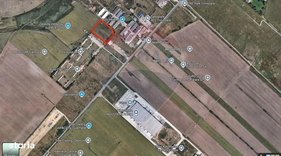 Teren industrial/logistic de vanzare 13,933mp Giarmata / DJ691 KM9 - 3