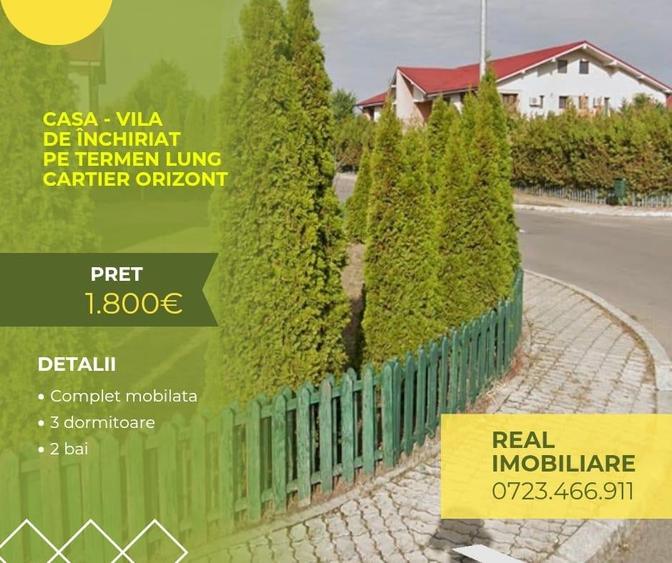 Casă cu 3 camere cu Teren 300 Mp în Orizont