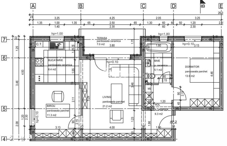 Apartament 3 Camere Sanpetru/ Intabulat - 7