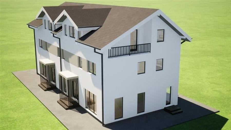 Duplex cu 4 camere cu Teren 210 Mp în Tărlungeni