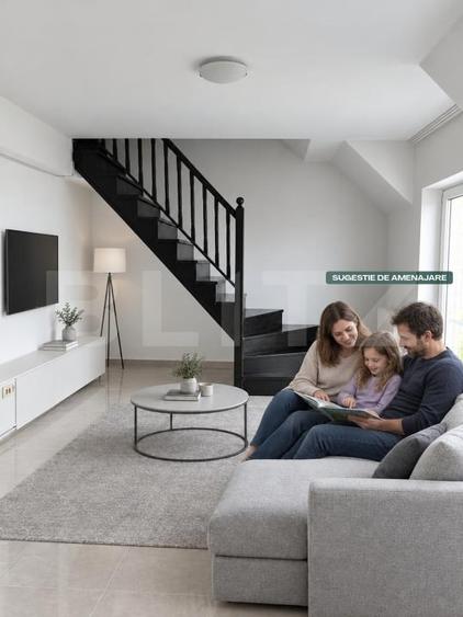 Apartament cu 3 camere semidecomandat, mobilat în Râșnov