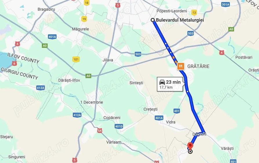 Teren Intravilan, 2000 mp, 20 min de Bucuresti, mai putin de 5 euro mp - 4