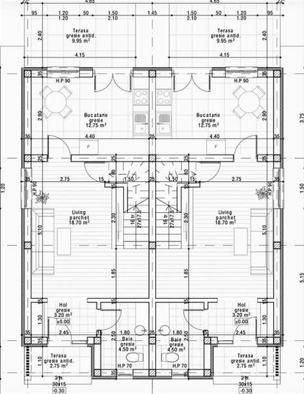 Duplex cu 3 camere cu Teren 200 Mp în Miroslava
