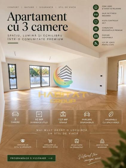 Vânzare Apartament 3 camere 228 mp - Pipera / Erou Iancu Nicolae - 1