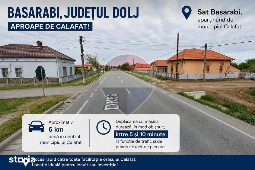 Teren de 1000 mp, în Basarabi
