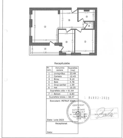 Apartament cu 3 camere în Crângași