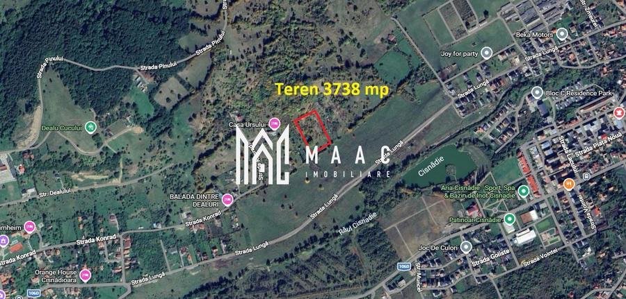 Teren Construcții intravilan de 3738 mp, în Cisnădioara
