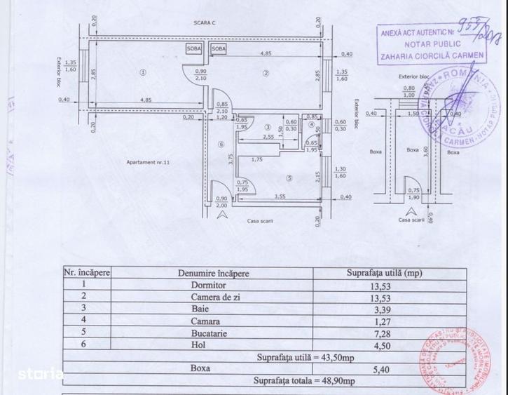 Apartament cu 2 camere nedecomandat în Central