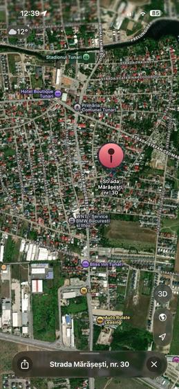 Teren de 1070 mp, în Tunari