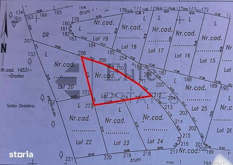 Teren de 850 mp, în Paleu