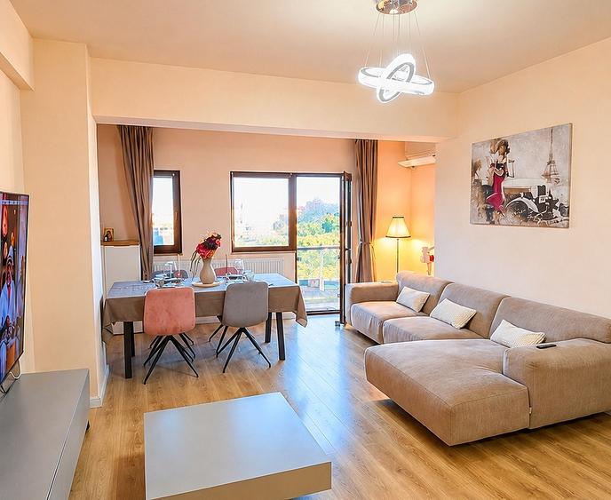 Apartament cu 3 camere decomandat, mobilat în Sisești