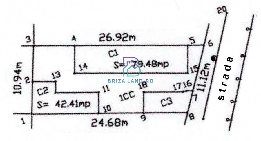 Ion Mihalache, Chibrit, casa 2 corpuri, 6 camere, 2 bai, teren 280.5mp - 27