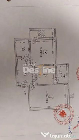 Apartament cu 2 camere decomandat în Militari