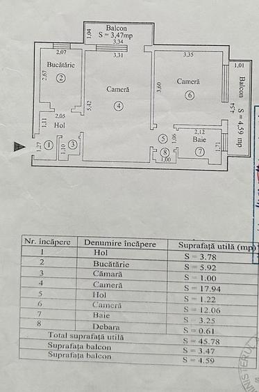 Apartament cu 2 camere semidecomandat, mobilat în Calea Galați