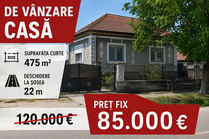 Casă cu 4 camere în Exterior Vest