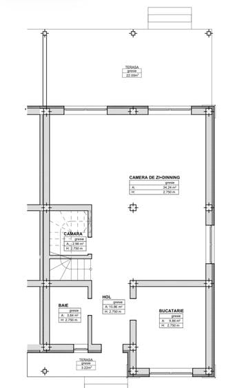 Duplex cu 4 camere cu Canalizare în Moșnița Veche