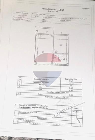 Apartament cu 2 camere în Dudu