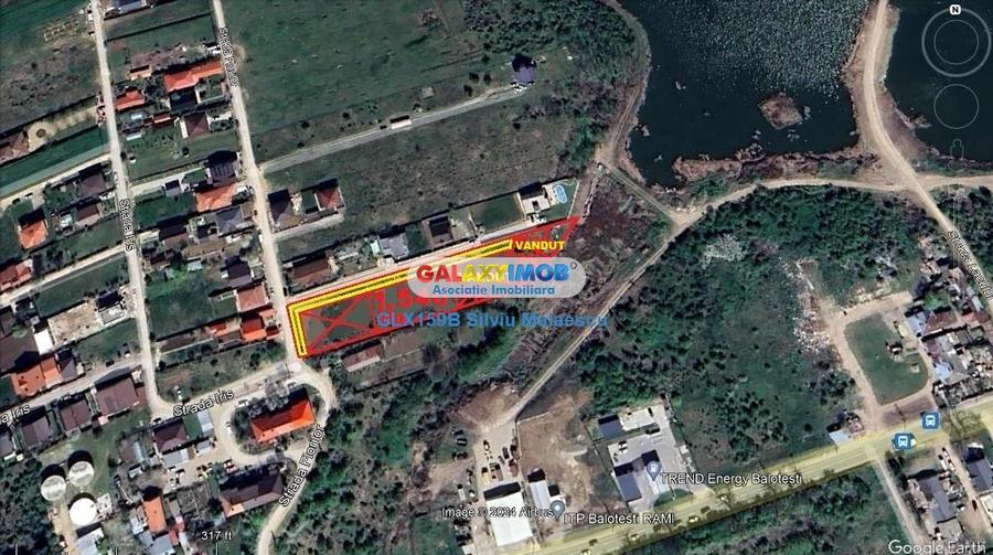 Teren Construcții intravilan de 1540 mp, în Balotești