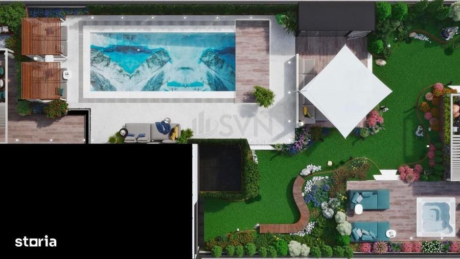 Penthouse spectacolos Aviatiei 790 mp cu piscina pe terasa - 12