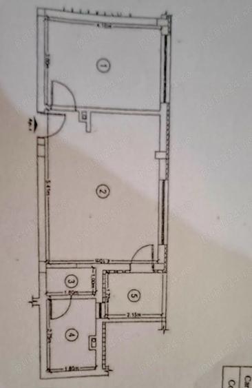 Apartament cu 2 camere semidecomandat în Florești