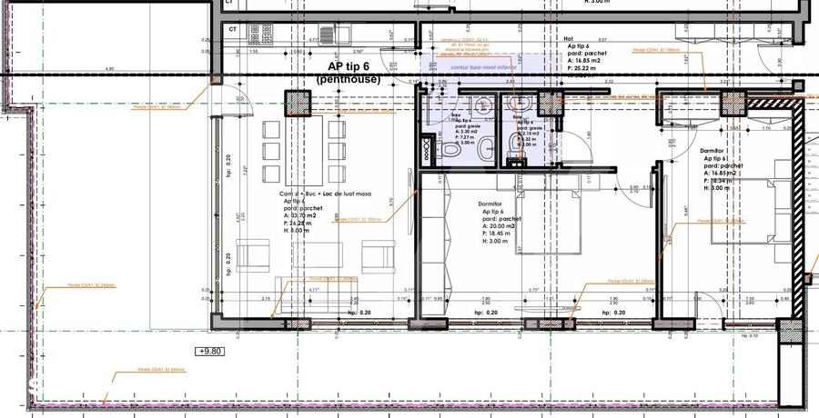 Apartament cu 3 camere decomandat în Terezian