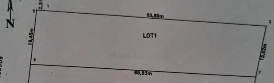 Teren de 1067 mp, în Dunavățu de Jos