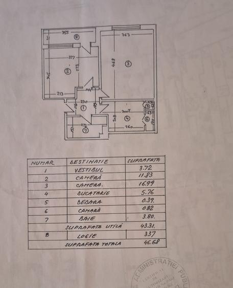 Apartament cu 2 camere decomandat în Tineretului