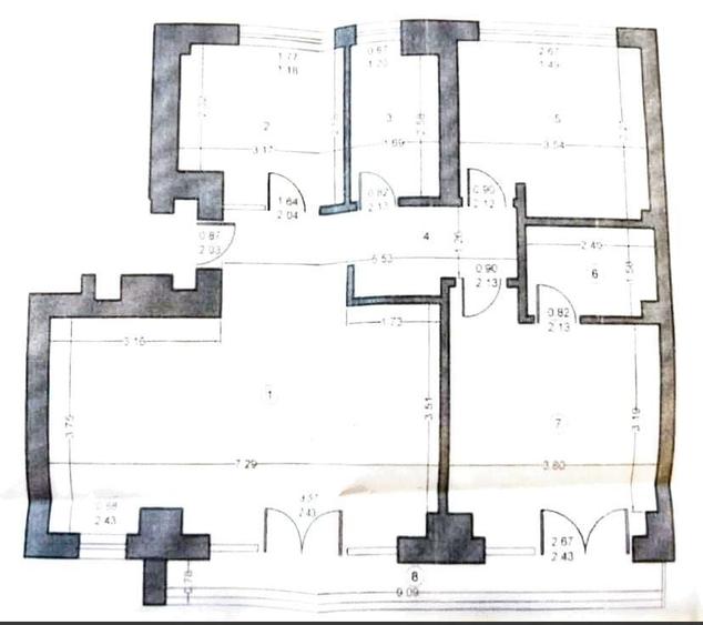 Apartament cu 3 camere în Kiseleff