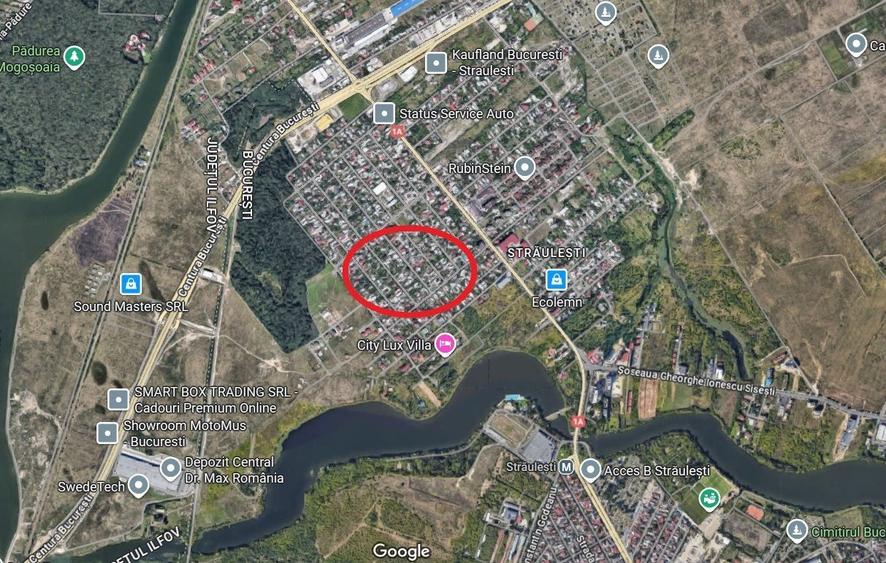 Teren Construcții intravilan de 383 mp, în Străulești
