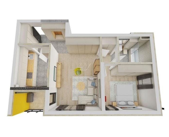 Apartament cu 2 camere decomandat în Freidorf