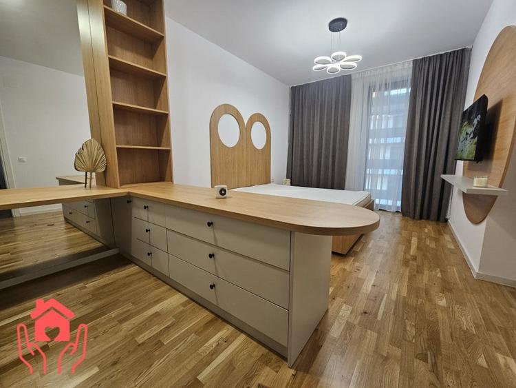 Apartament cu 2 camere semidecomandat, mobilat în Băneasa