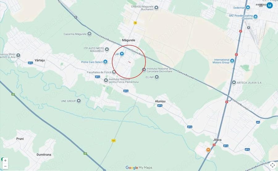 Teren de 1000 mp, în Central