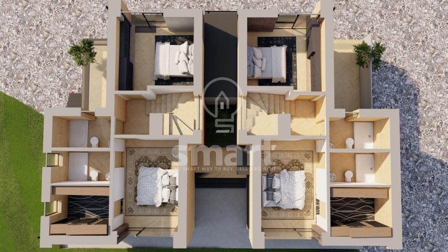 Duplex cu 4 camere cu Canalizare în Mănăștur