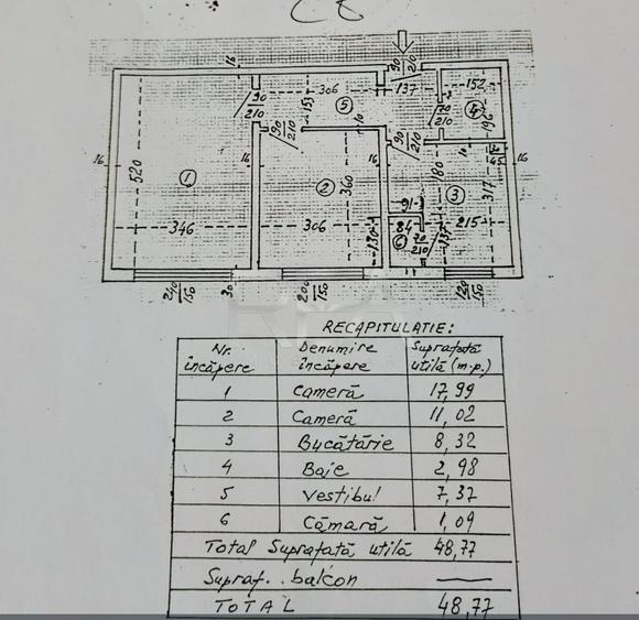 Apartament cu 2 camere decomandat, mobilat în Berceni