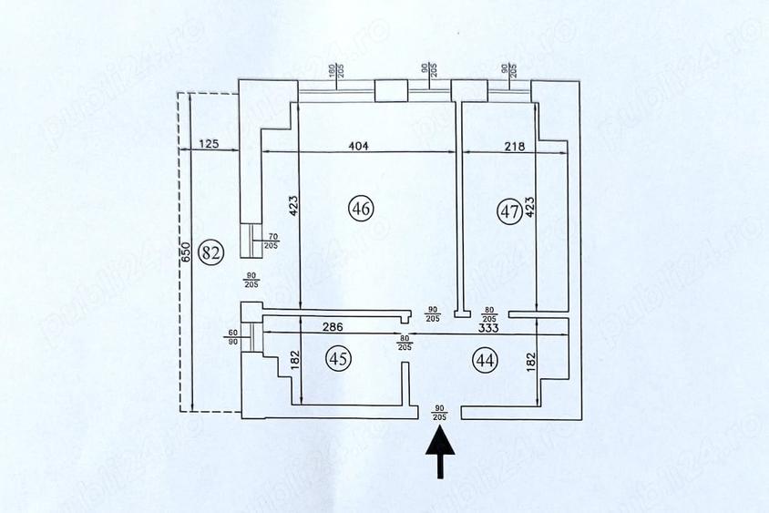 Apartament cu 2 camere decomandat în Păcurari
