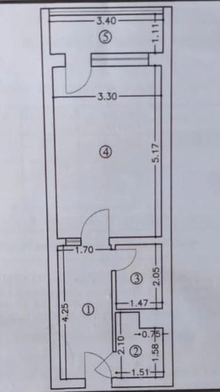 Garsonieră decomandată în Abator