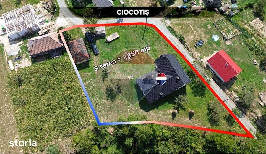Casă cu 5 camere cu Teren 1850 Mp în Cernești