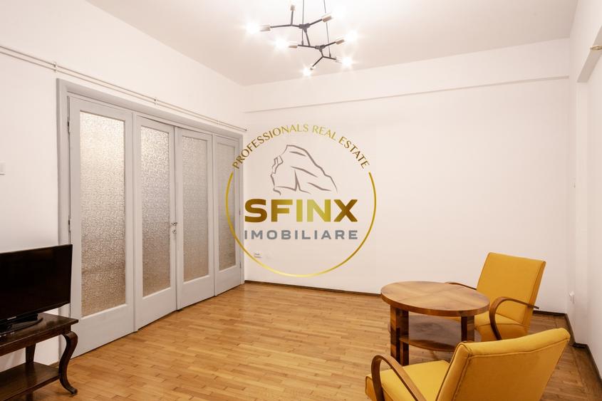 Apartament cu 4 camere circular, mobilat în Calea Victoriei