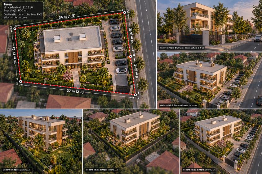 Teren Construcții intravilan de 600 mp, în Cornitoiu