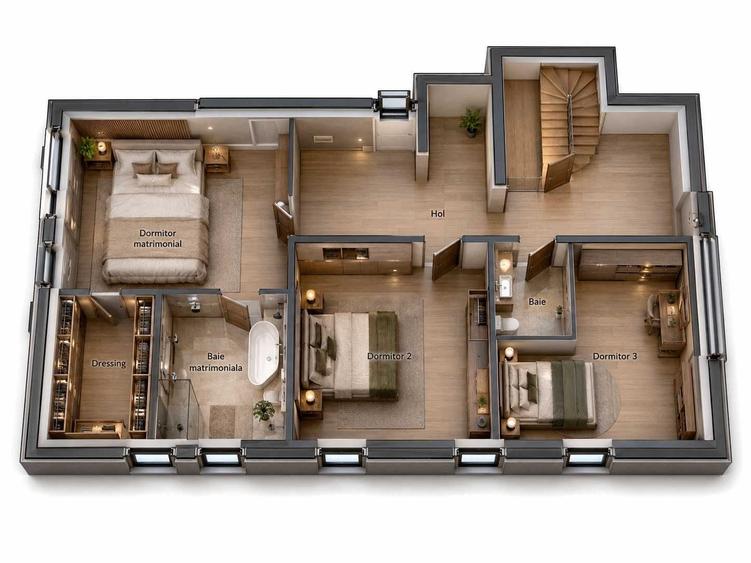 Casa individuala premium 320 mp cabinet medical la parter si locuinta privata de lux, la 9 km de Cluj-Napoca - 6
