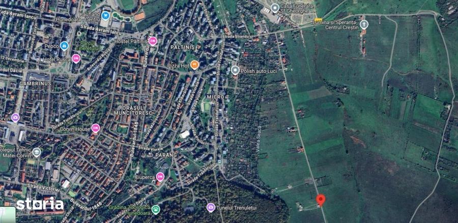Teren de 617 mp, în Est