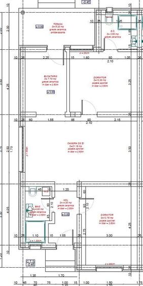 Duplex cu 3 camere cu Canalizare în Moșnița Nouă