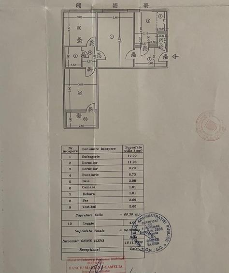Apartament cu 3 camere semidecomandat în Apărătorii Patriei
