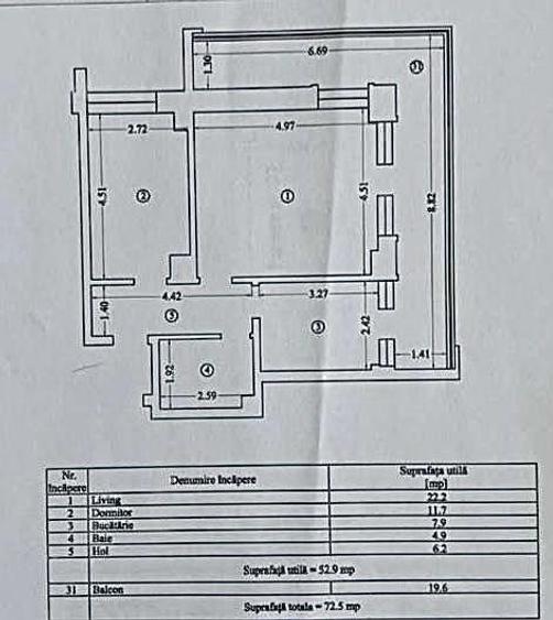 Apartament cu 2 camere în Far